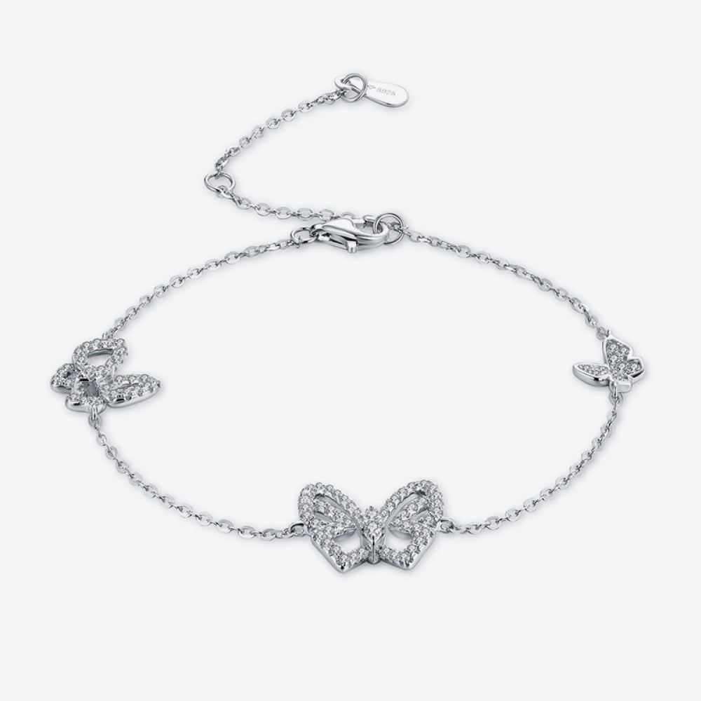 Moissanite Butterfly Shape Bracelet