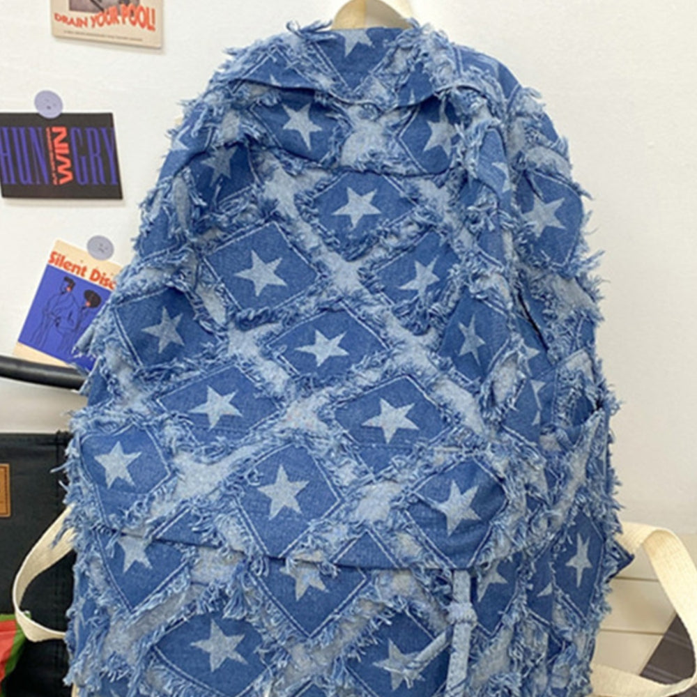 
                  
                    Star Denim Backpack Bag
                  
                