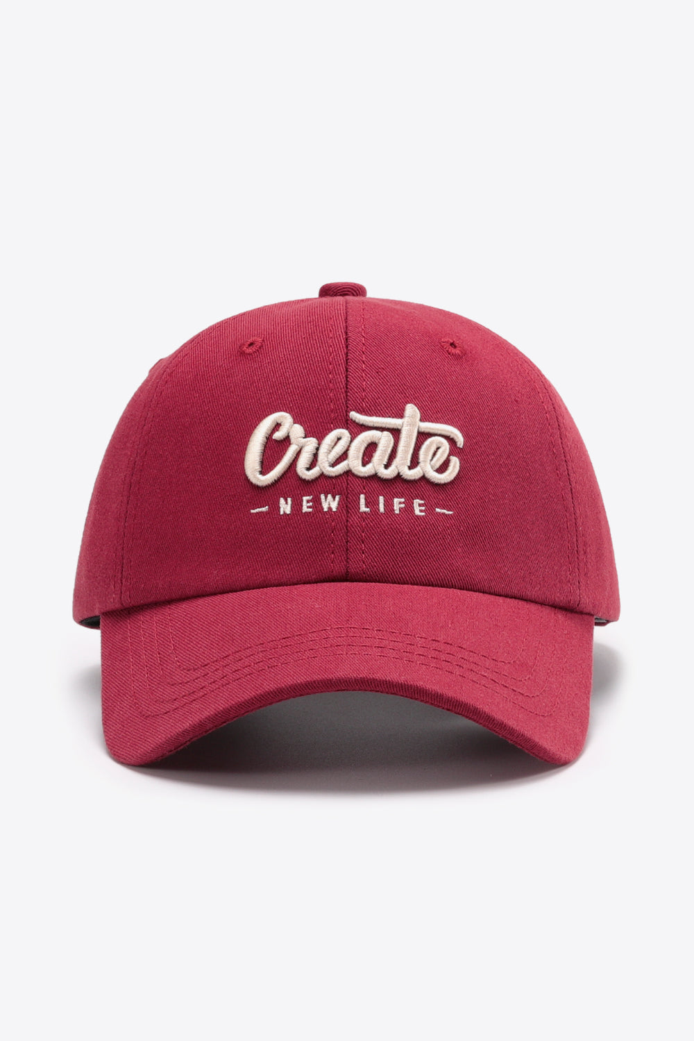 CREATE NEW LIFE Adjustable Cotton Baseball Cap