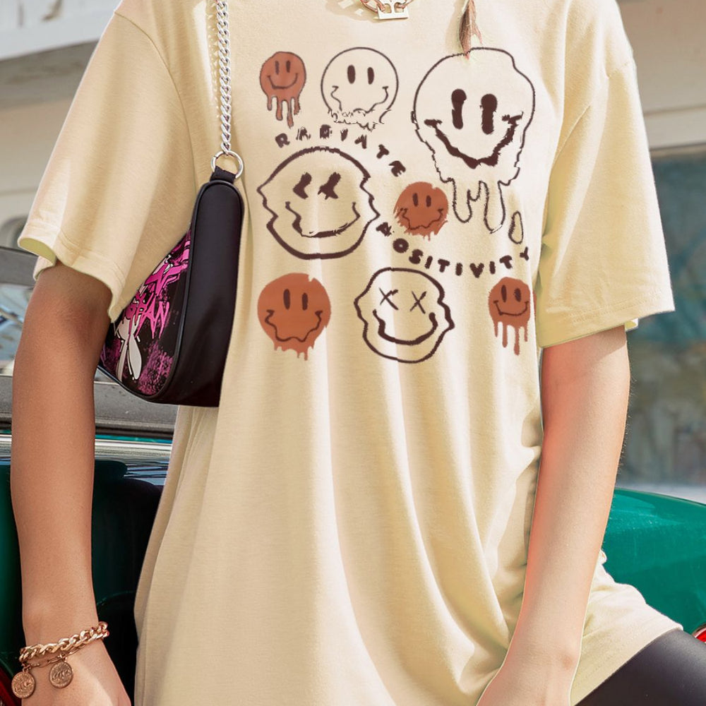 Graphic Round Neck Half Sleeve T-Shirt